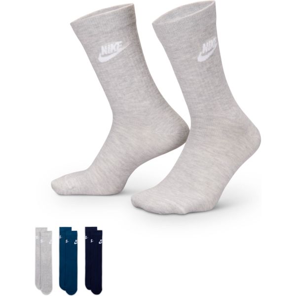 Medias Nike U Nk Nsw Everyday Essential Crew Gris Hombre